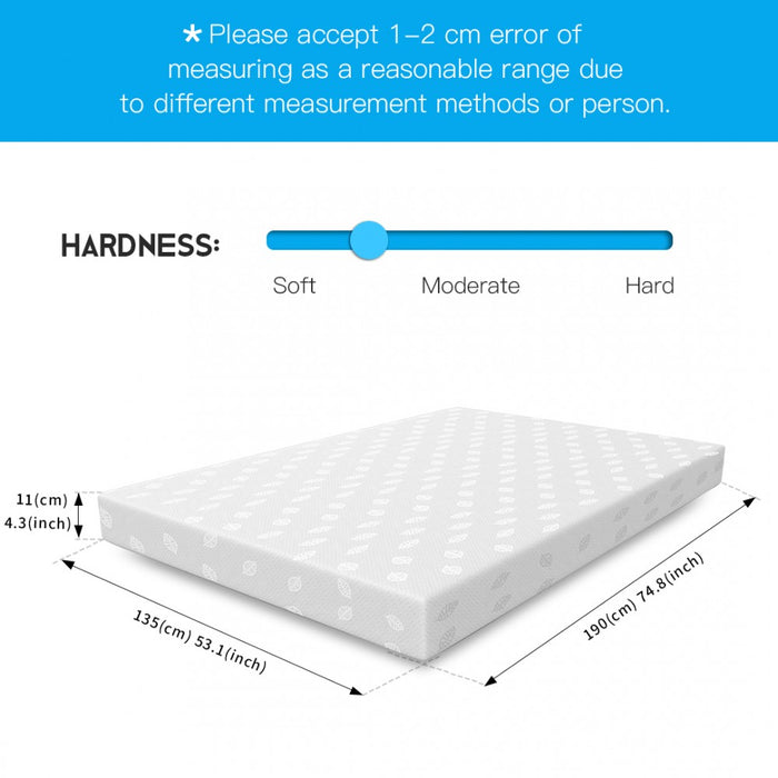 MTS003 - Good Nite Luxury Triple-Layer Memory Foam Mattress – Body Contouring Support & Enhanced Breathability - 135×190×11cm