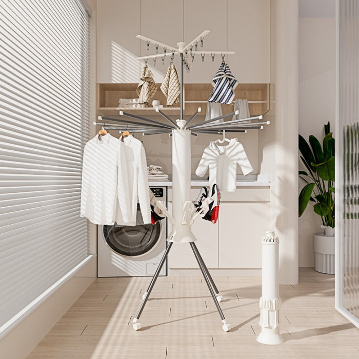 DRO4532 Octopus Clothes Drying Rack White