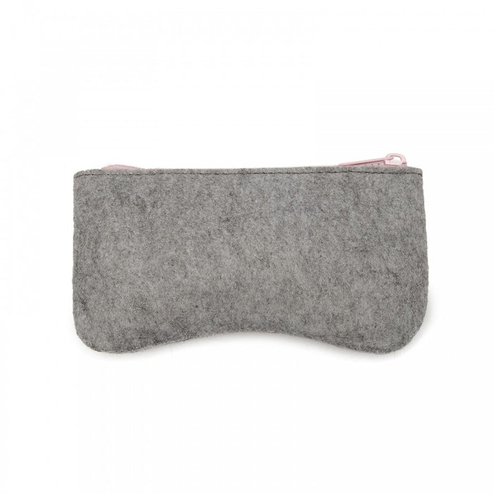 EB2065 - Soft Felt Glasses Case - Grey And Pink