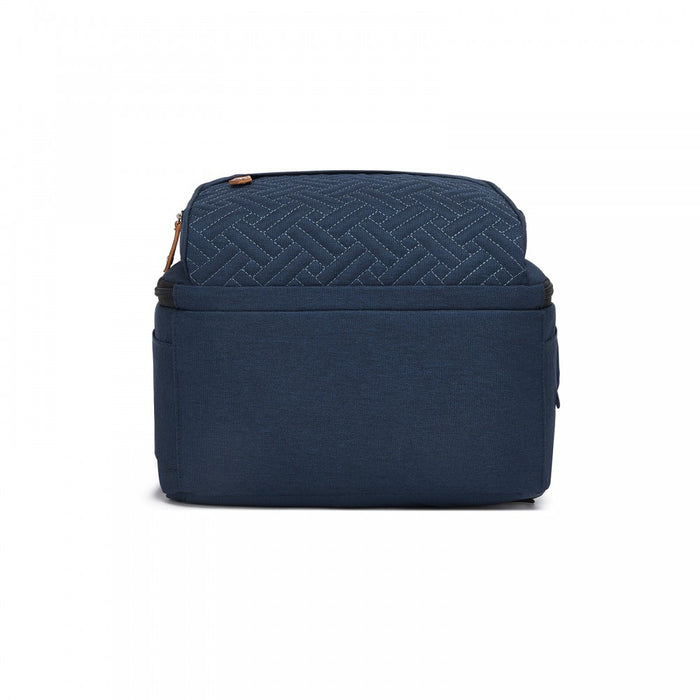 BCK2615 - Kono 3-in-1 Mummy Nappy Backpack Set with Changing Mat & Insulated Pacifier Pouch - Navy