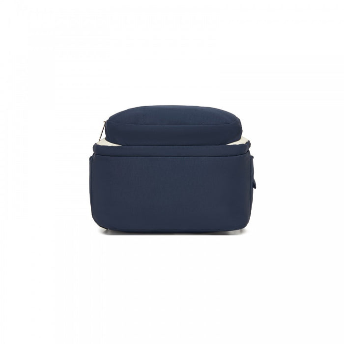 BCK2623 - Kono 2-in-1 Nappy Changing Backpack Set, Large Capacity Diaper Bag With Changing Mat - Navy And Beige