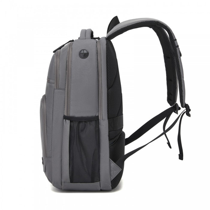 BPK2518 - Kono Laptop Backpack with 15.6" Laptop Compartment, Comfortable & Durable for Work and Business Trips - Grey