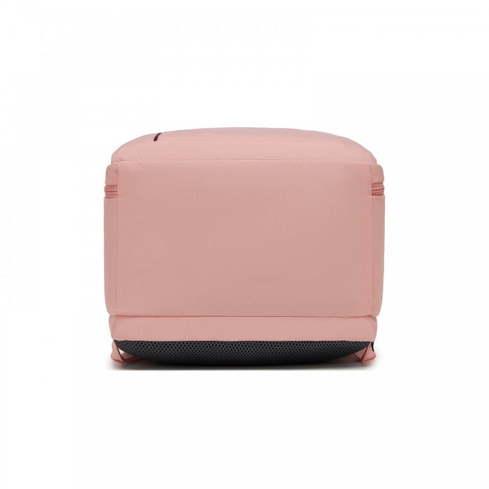 BPK2524 - Kono Spacious and Organised Personal-Item Backpack (40×30×20) with 15.6" Laptop Sleeve, Clamshell Main - Pink