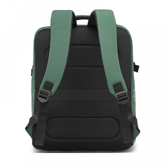 BPK2524L- Kono 32L Upgraded Large Cabin Backpack, 17.3 Inch Laptop Rucksack with Breathable Pressure-Relief Straps & Luggage Trolley Strap for Business Travel - Green