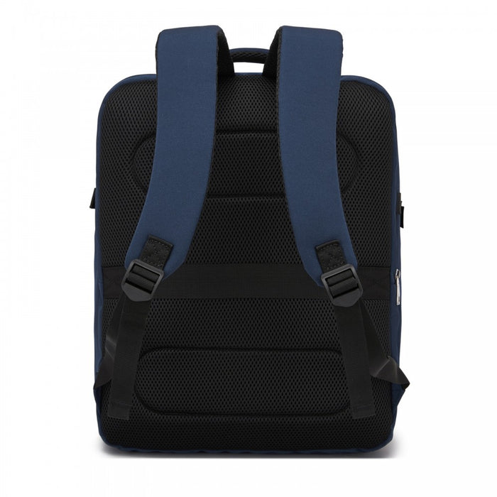 BPK2524L- Kono 32L Upgraded Large Cabin Backpack, 17.3 Inch Laptop Rucksack with Breathable Pressure-Relief Straps & Luggage Trolley Strap for Business Travel - Navy