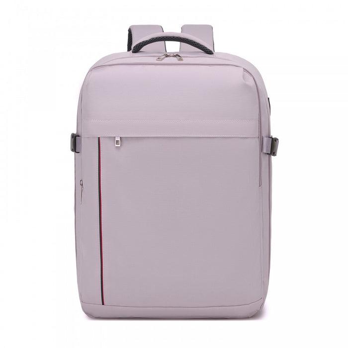 BPK2524L- Kono 32L Upgraded Large Cabin Backpack, 17.3 Inch Laptop Rucksack with Breathable Pressure-Relief Straps & Luggage Trolley Strap for Business Travel - Purple