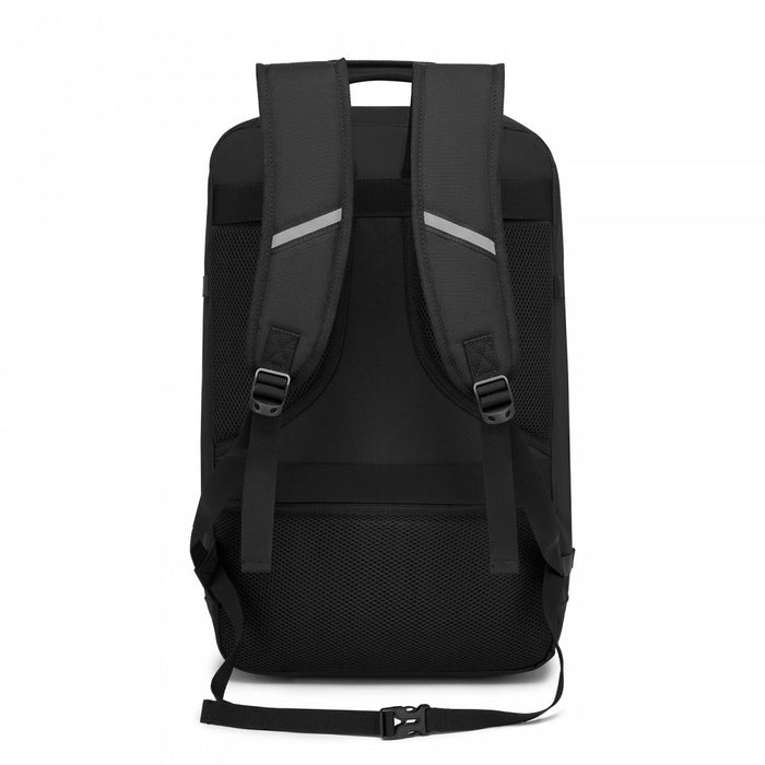 BPK2531L - Kono Multi-purpose Business Large Backpack–Fits 15.6" Laptop, Ideal for Work, Travel & Daily Commute - Black