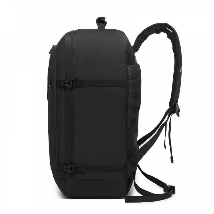BPK2531L - Kono Multi-purpose Business Large Backpack–Fits 15.6" Laptop, Ideal for Work, Travel & Daily Commute - Black