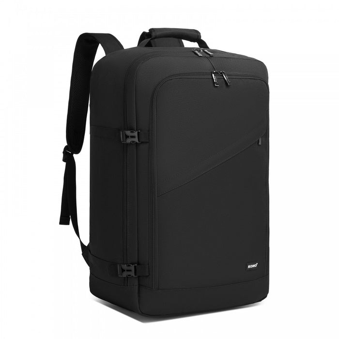 BPK2531L - Kono Multi-purpose Business Large Backpack–Fits 15.6" Laptop, Ideal for Work, Travel & Daily Commute - Black