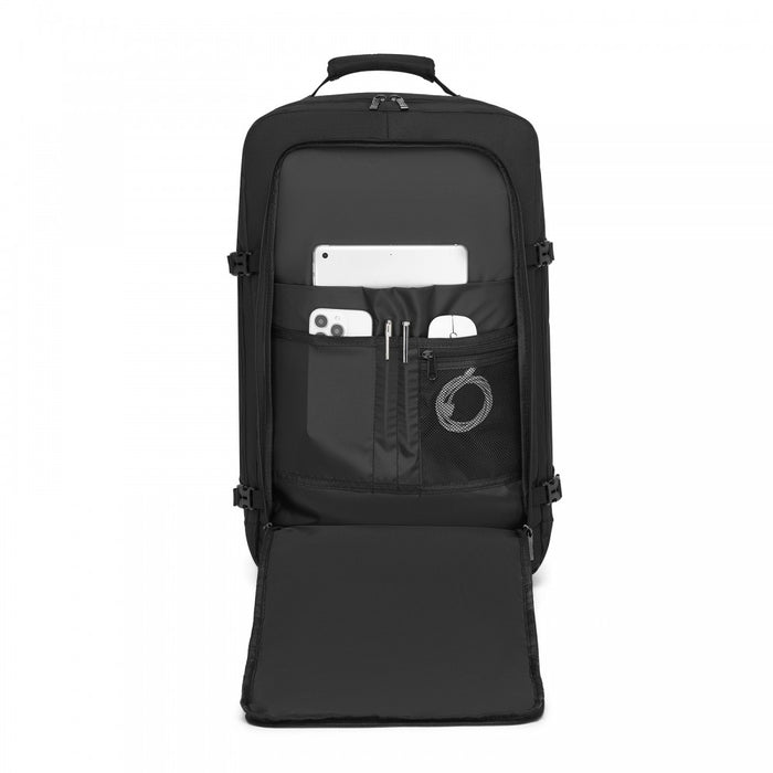 BPK2531L - Kono Multi-purpose Business Large Backpack–Fits 15.6" Laptop, Ideal for Work, Travel & Daily Commute - Black