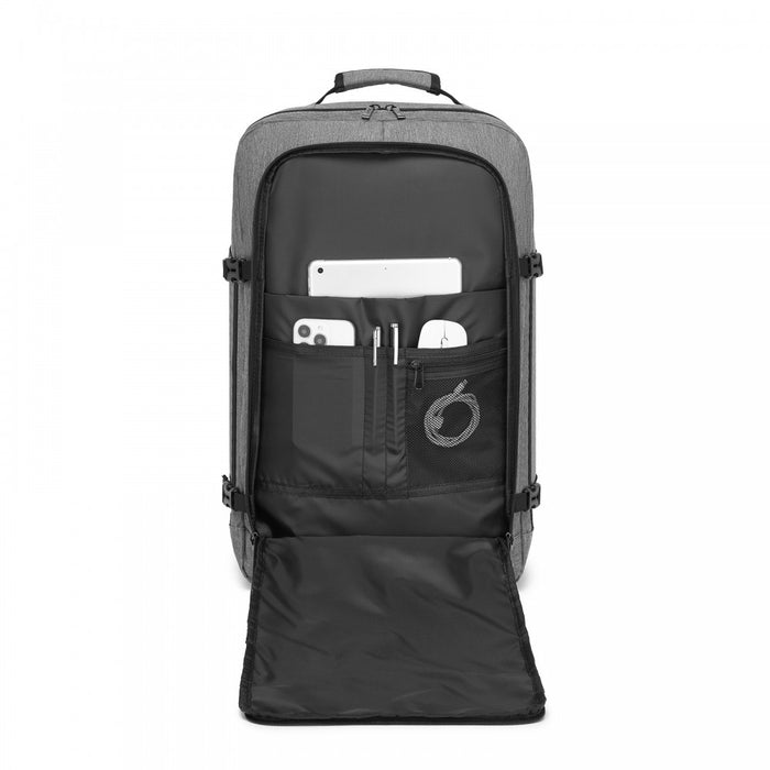 BPK2531L - Kono Multi-purpose Business Large Backpack–Fits 15.6" Laptop, Ideal for Work, Travel & Daily Commute - Grey