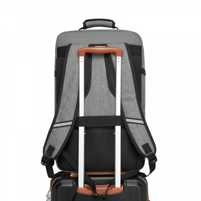 BPK2531L - Kono Multi-purpose Business Large Backpack–Fits 15.6" Laptop, Ideal for Work, Travel & Daily Commute - Grey