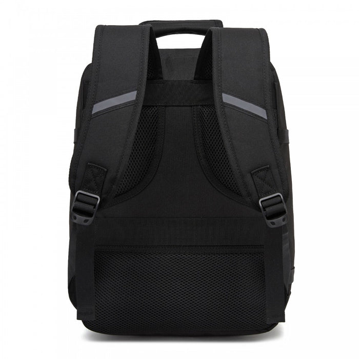 BPK2551 - Kono Flexible Cabin Backpack 30×20×40-Fits 15.6" Laptop, Clamshell Access-Great for Holidays, Work Trips & Commuting - Black