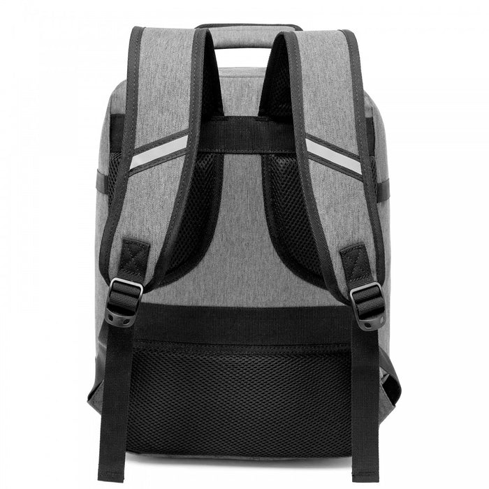 BPK2551 - Kono Flexible Cabin Backpack 30×20×40-Fits 15.6" Laptop, Clamshell Access-Great for Holidays, Work Trips & Commuting - Grey