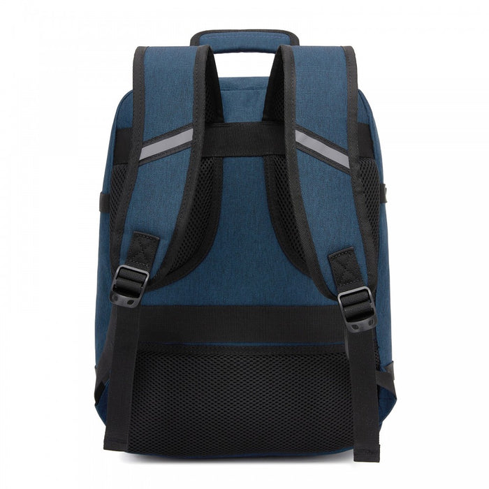 BPK2551 - Kono Flexible Cabin Backpack 30×20×40-Fits 15.6" Laptop, Clamshell Access-Great for Holidays, Work Trips & Commuting - Navy