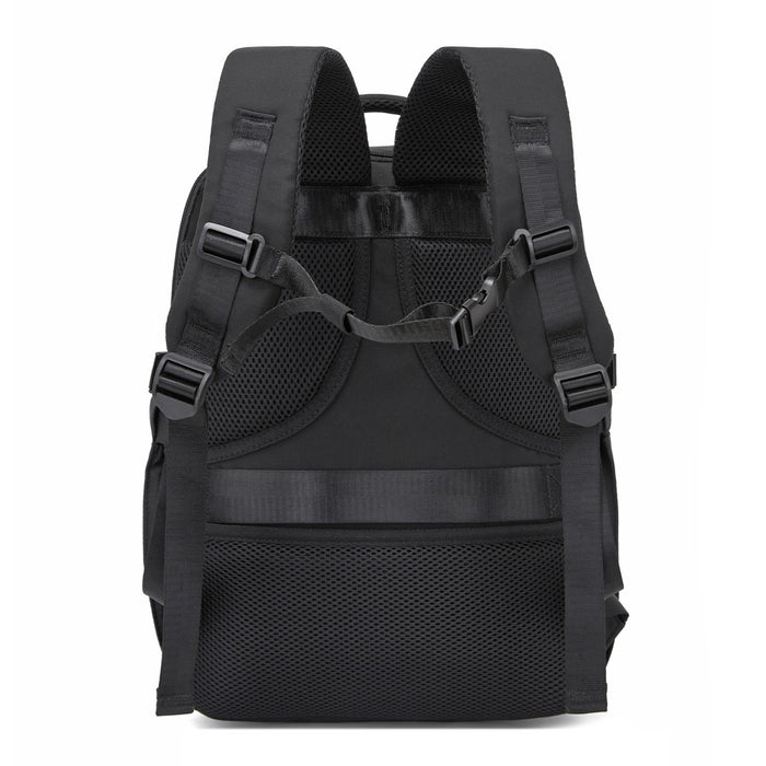 BPK2602- Kono Cabin Approved Carry On Backpack 40×30×20cm, Water Resistant 15.6 Inch Laptop Travel Rucksack with Dry-wet Separation Pouch - Black