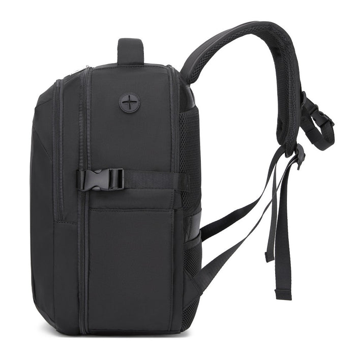 BPK2602- Kono Cabin Approved Carry On Backpack 40×30×20cm, Water Resistant 15.6 Inch Laptop Travel Rucksack with Dry-wet Separation Pouch - Black