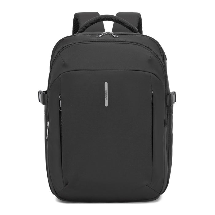 BPK2602- Kono Cabin Approved Carry On Backpack 40×30×20cm, Water Resistant 15.6 Inch Laptop Travel Rucksack with Dry-wet Separation Pouch - Black