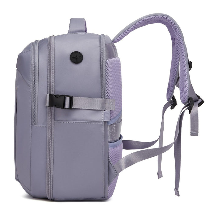 BPK2602- Kono Cabin Approved Carry On Backpack 40×30×20cm, Water Resistant 15.6 Inch Laptop Travel Rucksack with Dry-wet Separation Pouch - Purple
