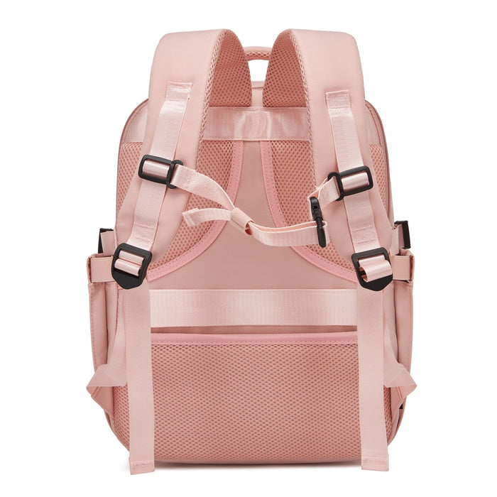BPK2602- Kono Cabin Approved Carry On Backpack 40×30×20cm, Water Resistant 15.6 Inch Laptop Travel Rucksack with Dry-wet Separation Pouch - Pink