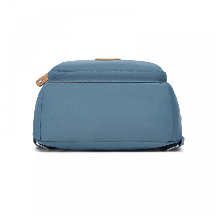 BPM2651 - Miss Lulu 3-in-1 Convertible Backpack with Removable Long Strap - Wear as Backpack, Shoulder or Crossbody Bag - Blue