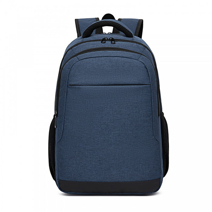 BPN2607 - Trendy Laptop Backpack,Soft Padded,Practical,Organized Storage,Lightweight 15.6" Notebook Bag for Work, School & Travel - Navy