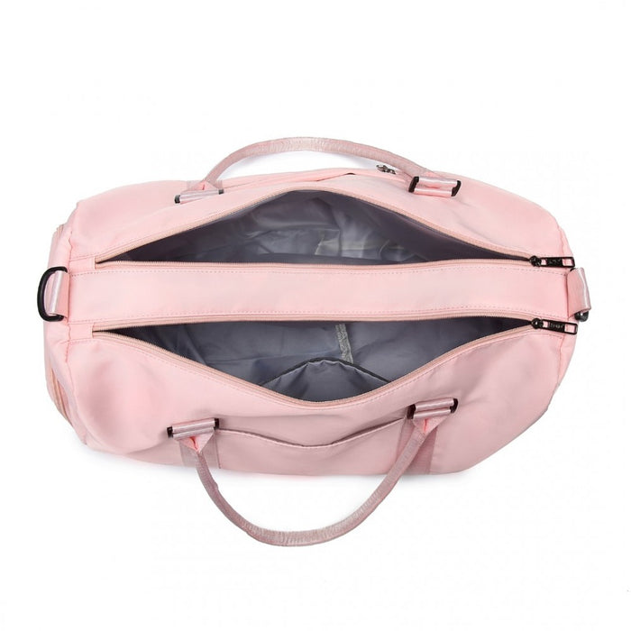EA2213 - Kono Multi Waterproof Gym bag Carry On Weekend Bag - Pink