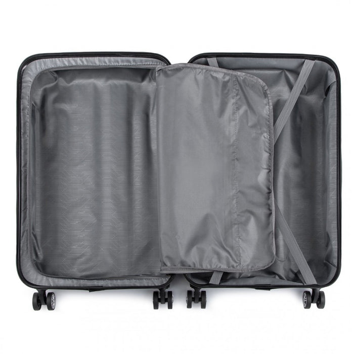 K1777-1L - Kono 19 Inch ABS Lightweight Compact Hard Shell Cabin Suitcase Travel Carry-On Luggage - Beige