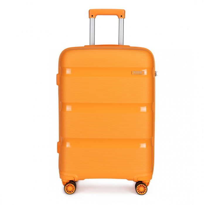 K2092L - Kono 24 Inch Bright Hard Shell PP Suitcase - Classic Collection - Orange