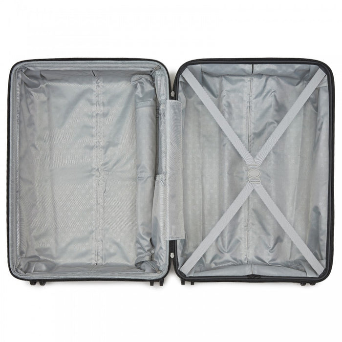 KSK2595 - Kono 20/24/28inch Hard Shell Scratch-Resistant PP Luggage Set with Cup Holder, TSA Lock & Expandable Design-Check-in Luggage For Travel - Grey