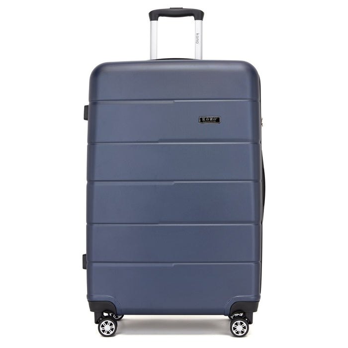 KSK2694 - Kono 28 Inch PC Hard Shell Suitcase, Large Check‑in Luggage with Silent Wheels & Organised Interior - Navy And Black