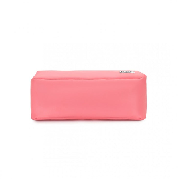 MSM2425 - Miss Lulu Vintage Chic Lightweight Water-Resistant Crossbody Bag - Pink