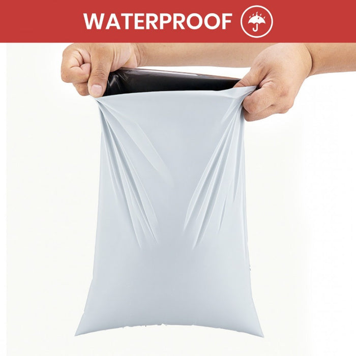 MAIL L 100 - Poly Mail Bags Large Size 14"x19" Waterproof, Tear-Resistant, Self-Seal Postal Bags - 100 Pieces