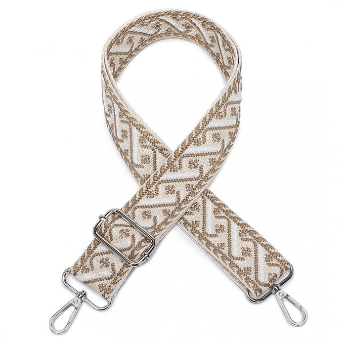 SPM2428 - Miss Lulu Stylish Adjustable Patterned Shoulder Strap for All Bag Types - Khaki