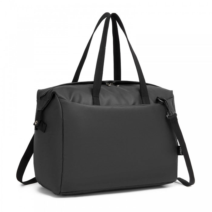 TVK2522 - Kono 40×30×20cm Cabin Approved Travel Bag - Versatile Carry-On Shoulder Bag for Travel, Gym, Business & Daily Use - Black