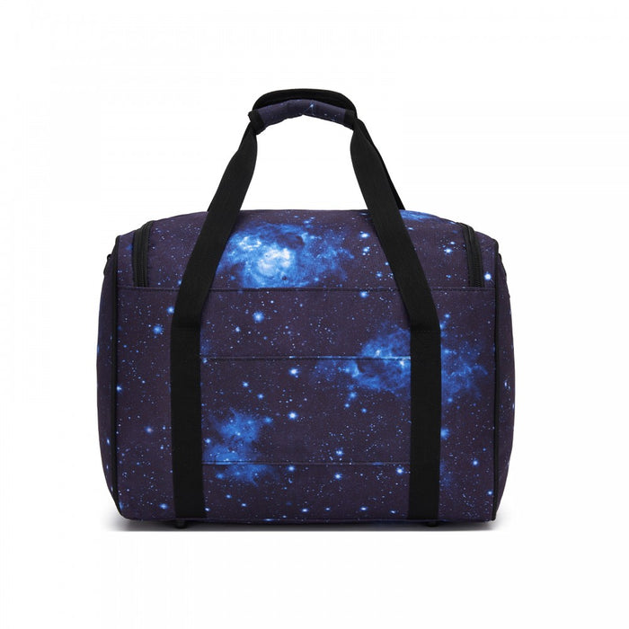 TVK2526 - Kono Spacious Airline-Approved Cabin Travel Duffel (40×30×20 cm) - Roomy Weekender with U-Zip Opening - Galaxy Blue