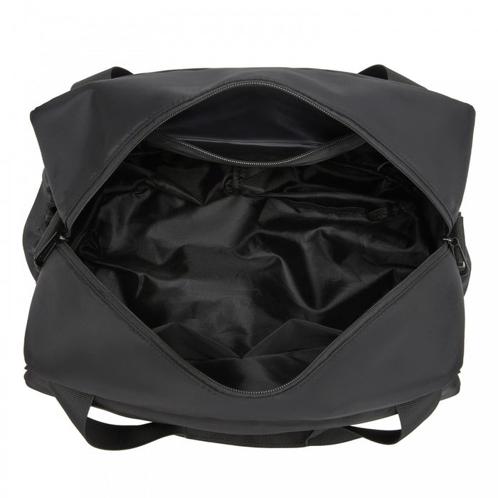 TVK2613 - Kono Expandable Cabin Travel Bag 40×30×20cm - Large Capacity, Water-Resistant, Multi-Compartment Weekend & Carry-On Tote - Black