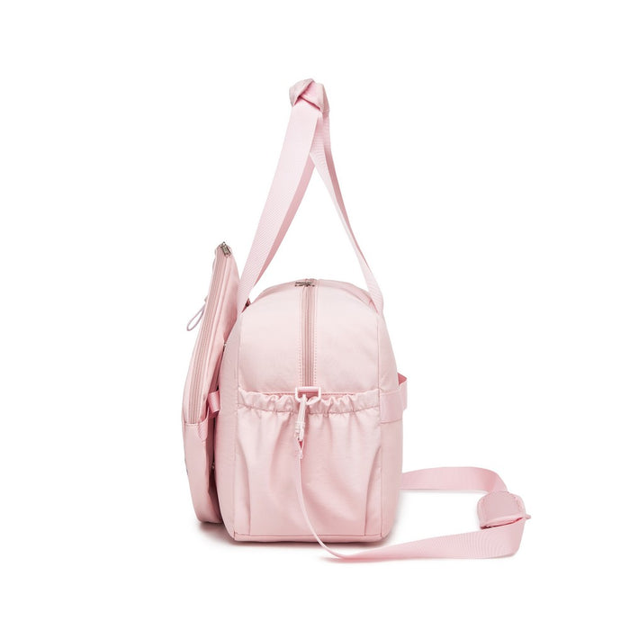 TVK2627 - Kono 25L Unisex Modular Tennis Travel Bag Set, Water Repellent Nylon Gym Bag with Detachable Racket Sleeve - Pink
