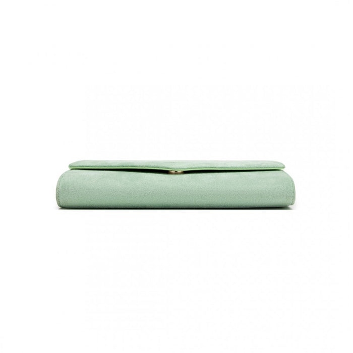 WTM2432 - Miss Lulu Luxurious Envelope-Style Evening Clutch with Elegant Detachable Metal Chain Strap - Green