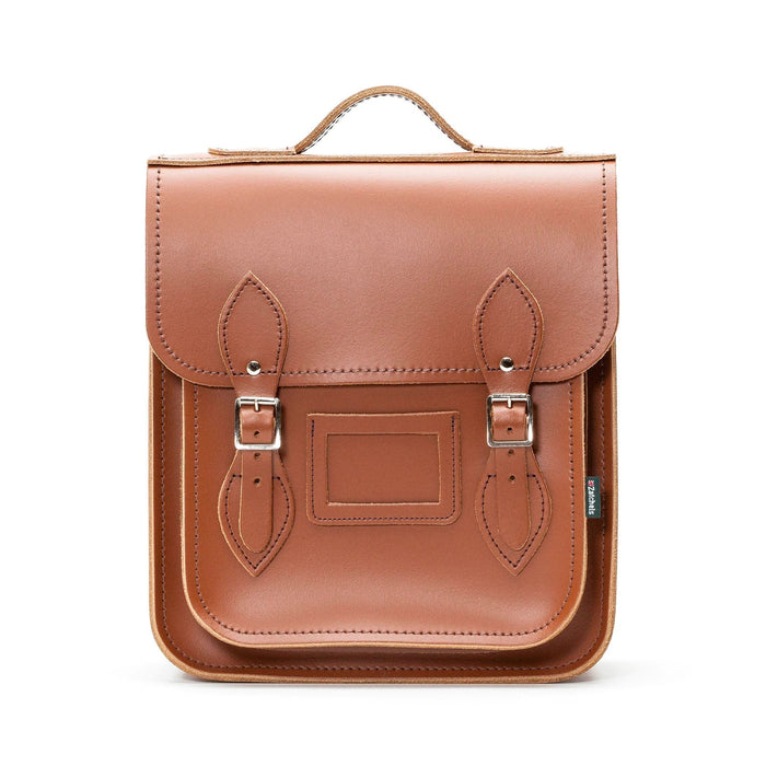 Handmade Leather City Backpack - Chestnut