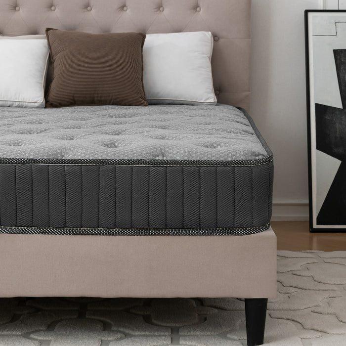 MTS009 - Good Nite 18cm Medium Firm Memory Foam and Bonnell Spring Mattress – Pressure Relief, Cooler Sleep - 150x190x18cm