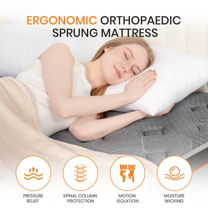 MTS007 - Good Nite 7-Zone Hybrid Pocket Springs Medium-Firm Mattress with 3D Breathable Fabric - 150×190×25cm