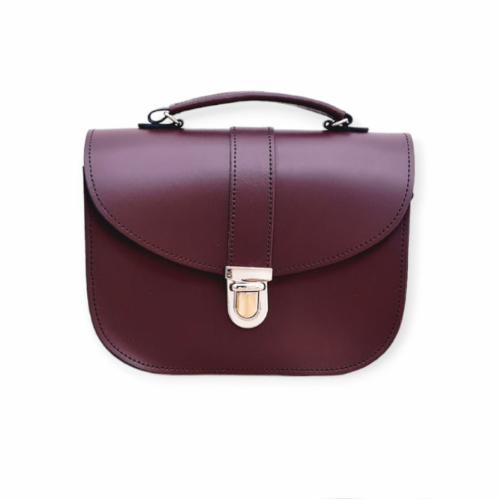 Olympia Handmade Leather Bag - Marsala Red